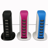 6 Port USB Sailboat Power Strip Charger