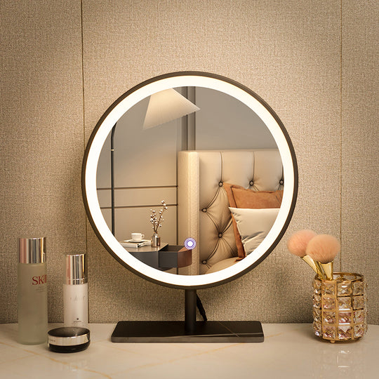 Simple Smart Desktop Rotatable Fill Light Dressing Mirror