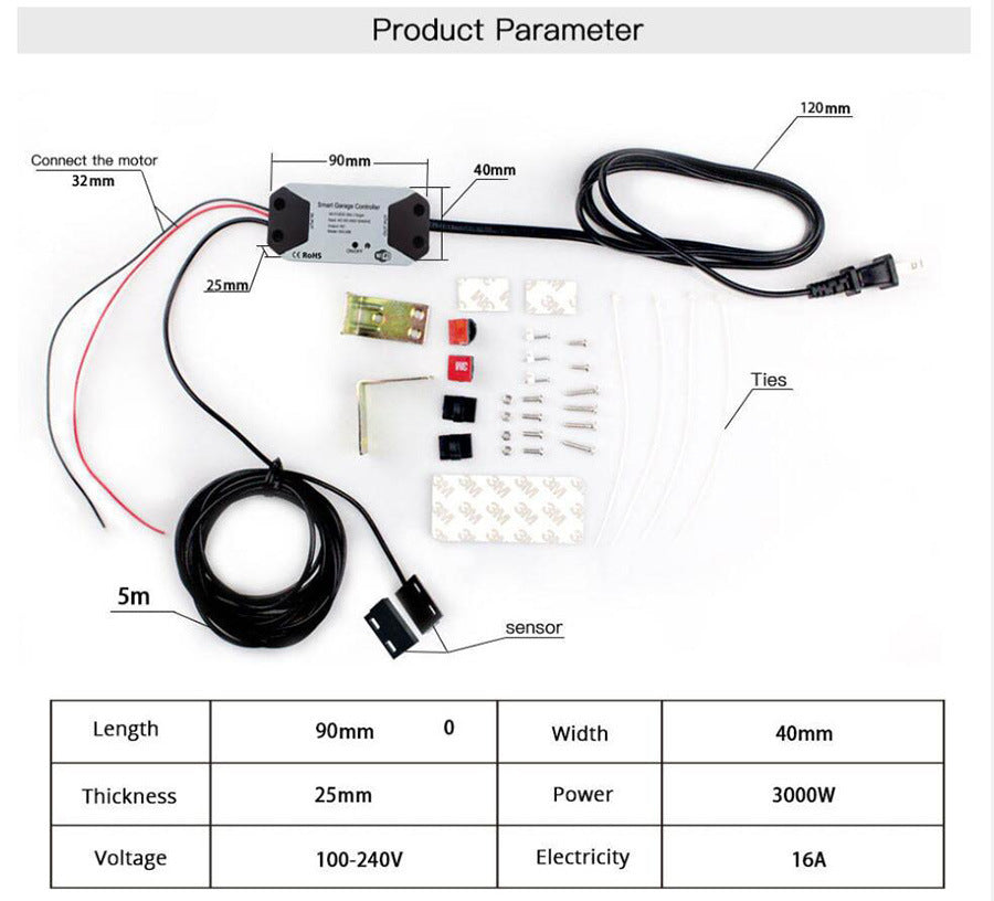 Remote Control Intelligent Garage Door Controller