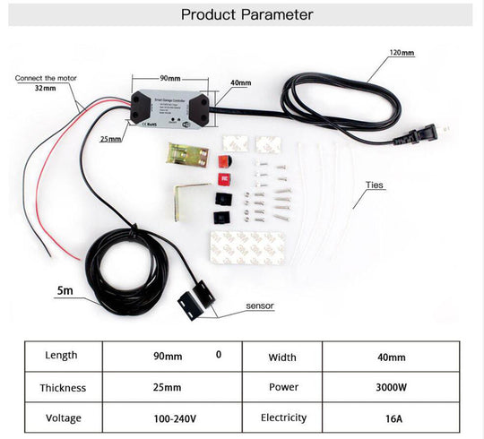 Remote Control Intelligent Garage Door Controller